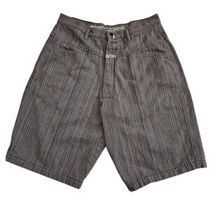 Vintage Marithe Francois Girbaud Mens 34 Shorts Striped‎ Baggy Y2K (Fits 31) USA